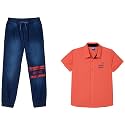 Amazon Brand - Jam &amp; Honey Boys Elasticated Regular Fit Denim Jeans (Jogger)