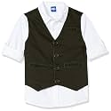 Amazon Brand - Jam &amp; Honey boys Style Duo: Elevate Any Outfit with Shirt &amp; Waistcoat Combo! Birthday Party to School Function, Perfect for Every Occasion