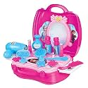 Amazon Brand - Jam & Honey Frozen 2 Makeup Kit for Girls 3+ Years, Pretend Play Cosmetic Set with Portable Suitcase, Toy Makeup Accessories, Princess Role Play Toy, BIS Certified Safe