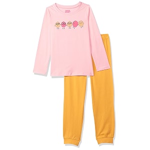 amazon brand - jam amp honey girl39s cotton pajama set