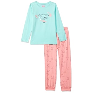 amazon brand - jam amp honey girl39s cotton pajama set