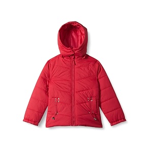 amazon brand - symbol girls girls quilted winter jacket with detachable hood  age 2-12 years