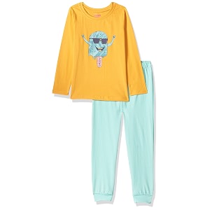 amazon brand - jam amp honey girl39s cotton pajama set