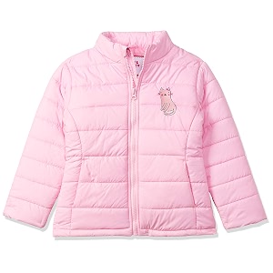 amazon brand - jam amp honey girls quilted winter jacket  age 2-12 years