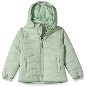 amazon brand - symbol girls girls quilted winter jacket with detachable hood  age 2-12 years