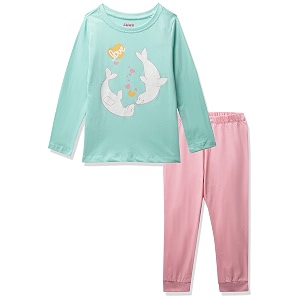 amazon brand - jam amp honey girl39s cotton pajama set
