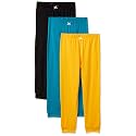 Amazon Brand - Jam &amp; Honey Girl's Pack of 3 100% Cotton Comfortable &amp; Durable Knitted lightweight Pajama/TrackPant