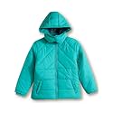 Amazon Brand - Symbol Girls Girls Quilted Standard Length Winter Jacket with Detachable Hood