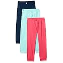 Amazon Brand - Jam &amp; Honey Girl's Pack of 3 100% Cotton Comfortable &amp; Durable Knitted lightweight Pajama/TrackPant