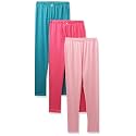 Amazon Brand - Jam &amp; Honey Girl's Pack of 3 100% Cotton Comfortable &amp; Durable Knitted lightweight Pajama/TrackPant