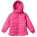 Amazon Brand - Symbol Girls Girls Quilted Standard Length Winter Jacket with Detachable Hood