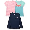 Amazon Brand - Jam &amp; Honey Girls 100% Cotton Printed Half Sleeves T-Shirt | Age 2-12 Years (Pack of 3)