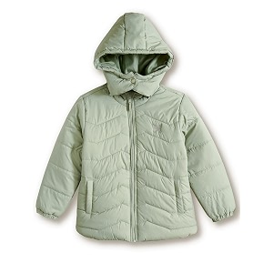 amazon brand - symbol girls girls quilted winter jacket with detachable hood  age 2-12 years