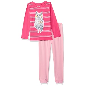 amazon brand - jam amp honey girls cotton pajama set