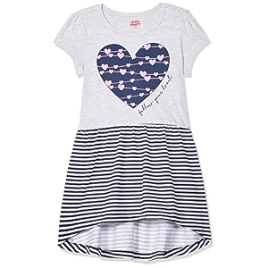 amazon brand - jam amp honey girls girls 100 cotton printed knee length one piece dress  age 2-12 years