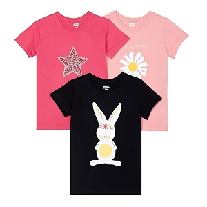 amazon brand - jam amp honey regular fit girls 100 cotton printed half sleeves t-shirt  age 2-12 years