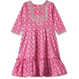 amazon brand - jam amp honey girls long kurti