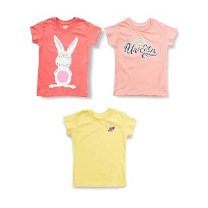 amazon brand - jam amp honey regular fit girls 100 cotton printed half sleeves t-shirt  age 2-12 years