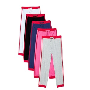amazon brand - jam amp honey girl39s pack of 5 100 cotton stylish comfortable amp durable knitted pajamatrackpant