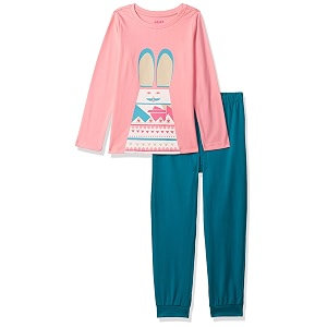 amazon brand - jam amp honey girl39s cotton pajama set