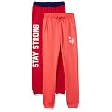 Amazon Brand - Jam &amp; Honey Girls 100% Cotton Printed Track Pants (Joggers) | Pack of 2