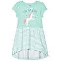 Amazon Brand - Jam &amp; Honey Girls Girls 100% Cotton Printed Knee Length One Piece Dress | Age 2-12 Years