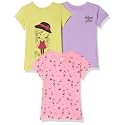 Amazon Brand - Jam &amp; Honey Regular Fit Girls 100% Cotton Printed Half Sleeves T-Shirt | Age 2-12 Years