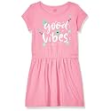 Amazon Brand - Jam &amp; Honey Girls Girls 100% Cotton Printed Knee Length One Piece Dress | Age 2-12 Years