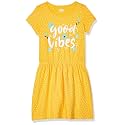 Amazon Brand - Jam &amp; Honey Girls Girls 100% Cotton Printed Knee Length One Piece Dress | Age 2-12 Years