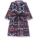 Amazon Brand - Jam &amp; Honey Knee-Length Cotton Frocks Western Floral Printed Casual Dress for Girls | Ages 2-12