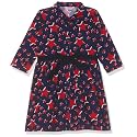 Amazon Brand - Jam &amp; Honey Knee-Length Cotton Frocks Western Floral Printed Casual Dress for Girls | Ages 2-12