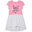 Amazon Brand - Jam & Honey Girls Girls 100% Cotton Printed Knee Length One Piece Dress | Age 2-12 Years