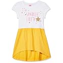 Amazon Brand - Jam &amp; Honey Girls Girls 100% Cotton Printed Knee Length One Piece Dress | Age 2-12 Years