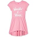 Amazon Brand - Jam &amp; Honey Girls Girls 100% Cotton Printed Knee Length One Piece Dress | Age 2-12 Years