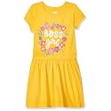 Amazon Brand - Jam & Honey Girls Girls 100% Cotton Printed Knee Length One Piece Dress | Age 2-12 Years