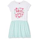 Amazon Brand - Jam &amp; Honey Girls Girls 100% Cotton Printed Knee Length One Piece Dress | Age 2-12 Years