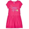 Amazon Brand - Jam &amp; Honey Girls Girls 100% Cotton Printed Knee Length One Piece Dress | Age 2-12 Years