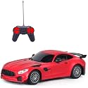 Amazon Brand - Jam &amp; Honey Remote Control Car for Kids | High-Speed RC Car with Rechargeable Lithium Battery | Type-C Charging | LED Headlights | Red