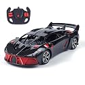 Amazon Brand - Jam &amp; Honey Remote Control Car for Kids | High-Speed RC Car with Rechargeable Lithium Battery | Type-C Charging | LED Headlights | Black&amp;Red