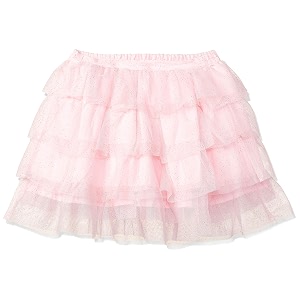 amazon brand - jam amp honey synthetic skirt neon pink
