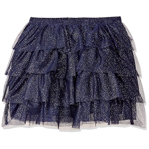 amazon brand - jam amp honey synthetic skirt navy