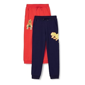 amazon brand - jam amp honey regular track pant ultra soft cotton blend printed lowerjogger for boys