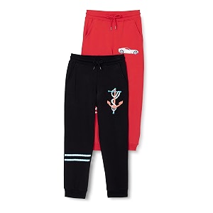 amazon brand - jam amp honey boys joggers track pant for boys  ultra soft 100 cotton printed lowerjogger