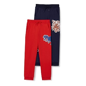 amazon brand - jam amp honey track pant for boys  ultra soft 100 cotton printed lowerjogger for boys pack of 2