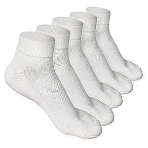 louryn koulyn bamboo socks for men  quarter length  odour-free amp breathable  padded base amp anti-bacterial  cotton socks