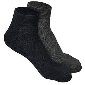 louryn koulyn bamboo socks for men  quarter length  odour-free amp breathable  padded base amp anti-bacterial  cotton socks