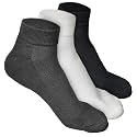 LOURYN KOULYN® Bamboo Socks for Men | Quarter Length | Odour-Free &amp; Breathable | Padded Base &amp; Anti-bacterial | Cotton Socks