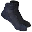 LOURYN KOULYN® Bamboo Socks for Men | Quarter Length | Odour-Free &amp; Breathable | Padded Base &amp; Anti-bacterial | Cotton Socks