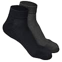 LOURYN KOULYN® Bamboo Socks for Men | Quarter Length | Odour-Free &amp; Breathable | Padded Base &amp; Anti-bacterial | Cotton Socks