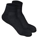 LOURYN KOULYN® Bamboo Socks for Men | Quarter Length | Odour-Free &amp; Breathable | Padded Base &amp; Anti-bacterial | Cotton Socks